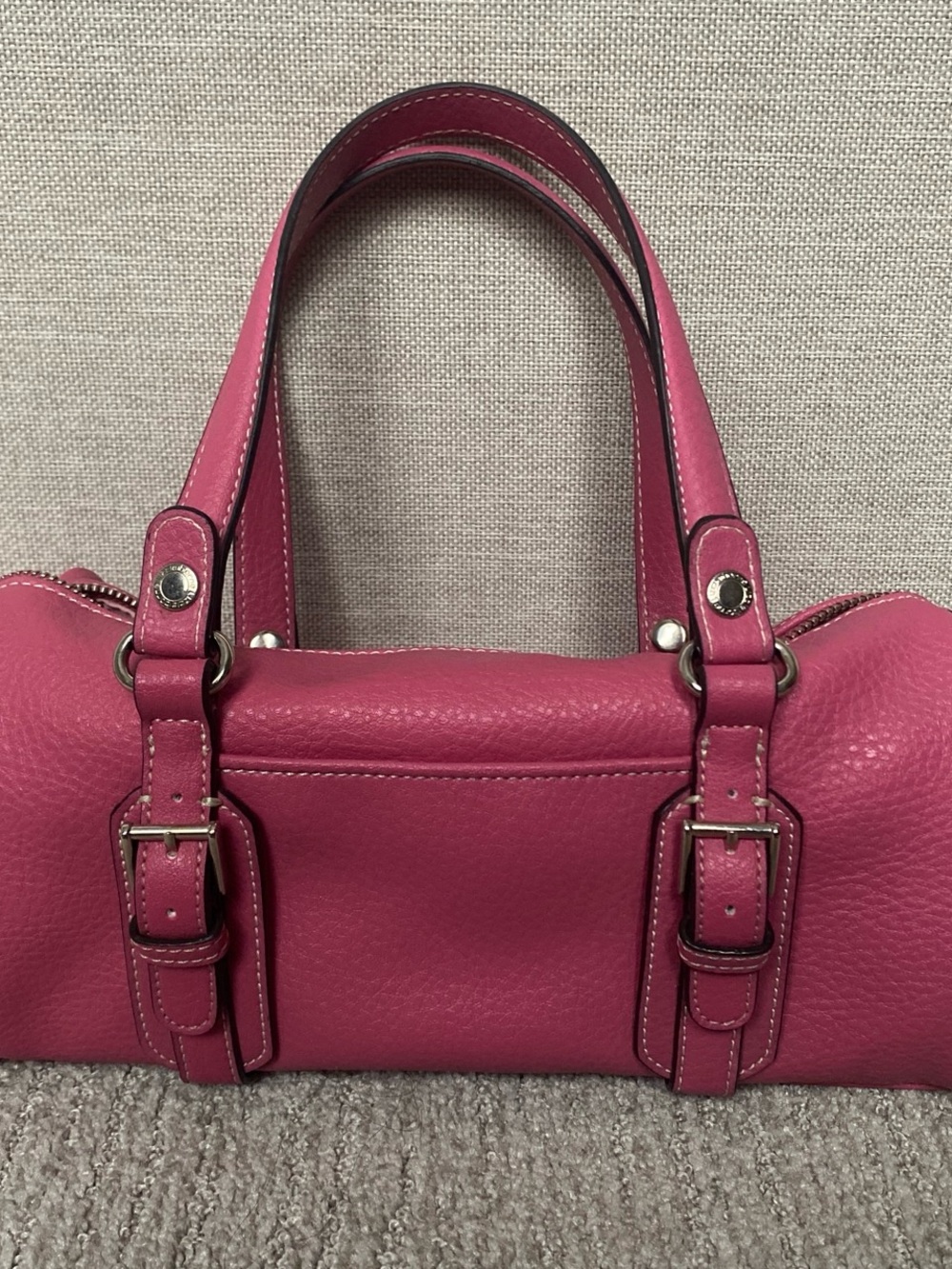 Women's Pink faux Leather small shoulder bag